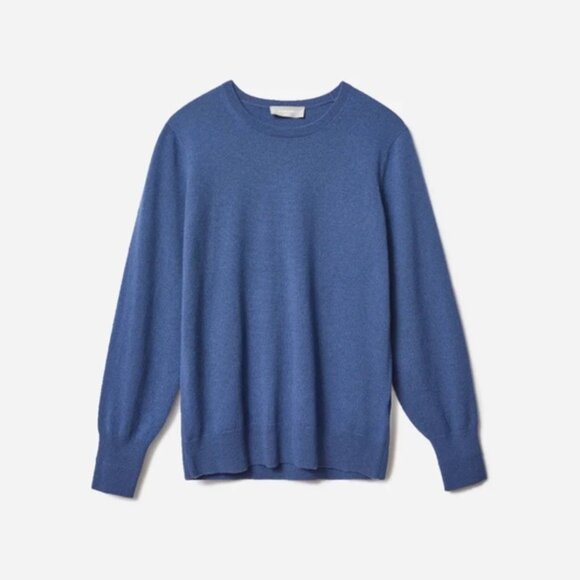 Everlane The Cashmere Crew Atlantic Blue Small - Picture 6 of 6